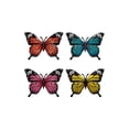 thumbnail image 2 of 4PCS Iron Butterfly Wall Decoration, Rural Style 3D Relief Multicolor Wrought Iron Craft, Wall Hanging for Living Room Background Wall Entryway Courtyard Home Office Decor Gift Favors, 2 of 6