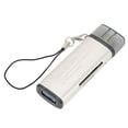 thumbnail image 3 of Lector de tarjetas de memoria Plug and Play aleación de aluminio USB C 3,0 OTG lector de tarjetas de almacenamiento con orificio para cordón para Windows para LINUX, 3 of 8