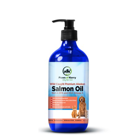 #1 Premium Wild Caught Alaskan Salmon Oil for Dogs & Cats. Omega 3