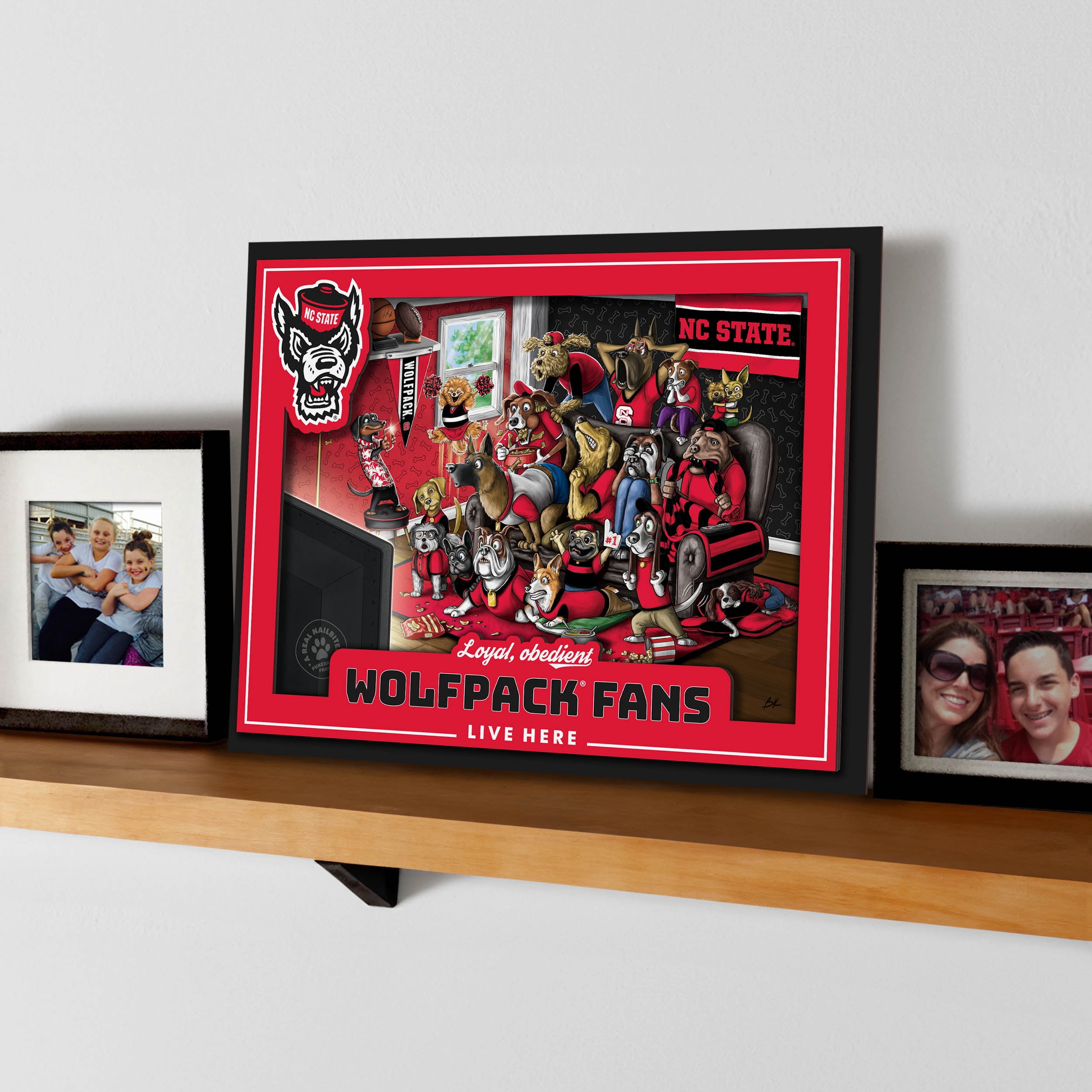 YouTheFan NCAA NC State Wolfpack Purebred Fans Wall Art