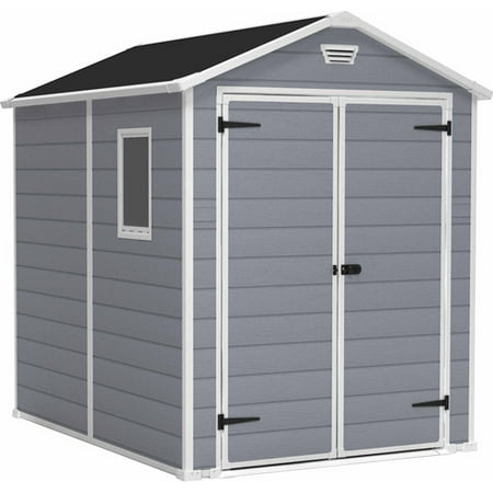 keter manor 6' x 8' resin storage shed; all weather