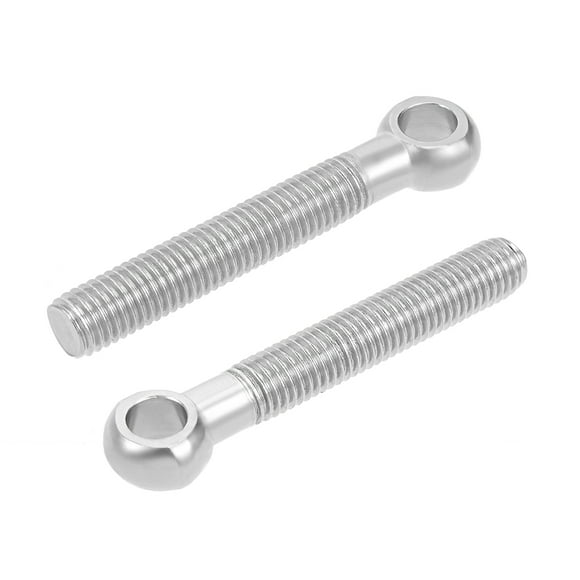 Unique Bargains M12 x 80mm 304 Stainless Steel Machine Shoulder Lift Eye Bolt Rigging 10pcs