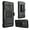 Black +Black, variant on GSA Car Armor Holster Case w/Kickstand for LG Aristo 4 Plus - Black