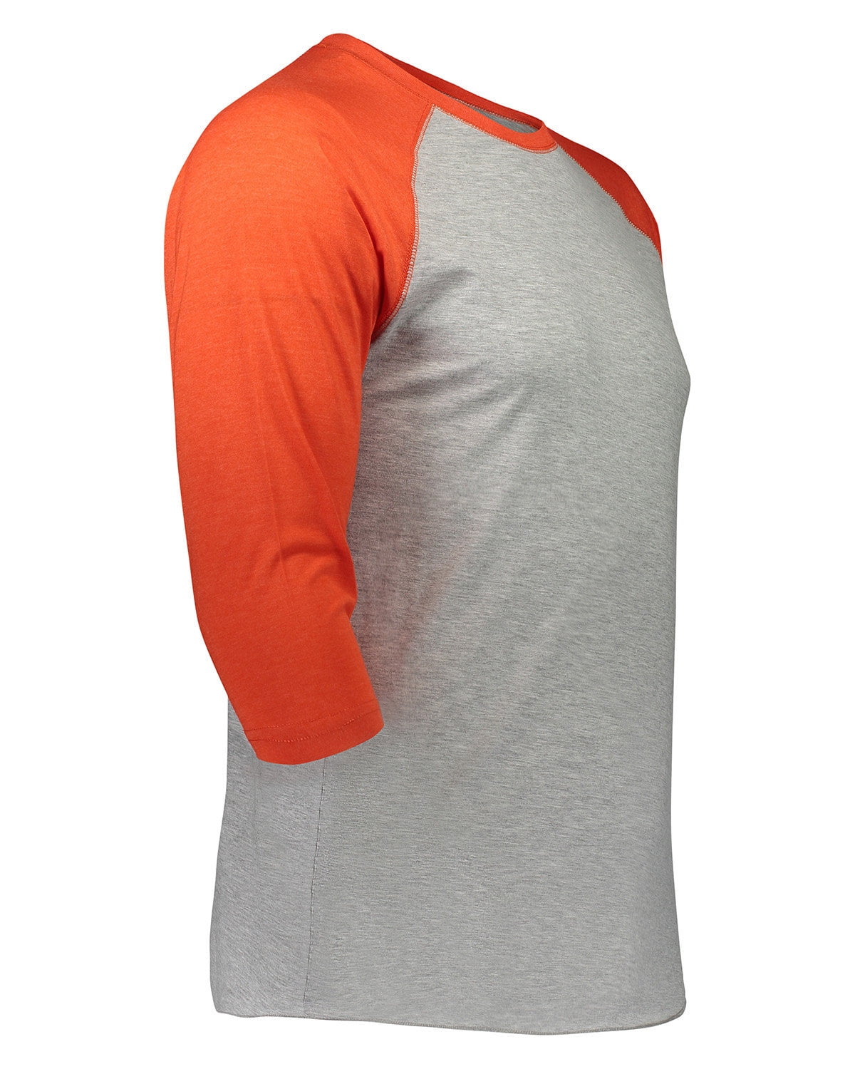 Aquaguard 100% Cotton Men's Vintage Baseball T-Shirt crew neck tee (3 Pack) - 2XL - VN Heather/VN Orange