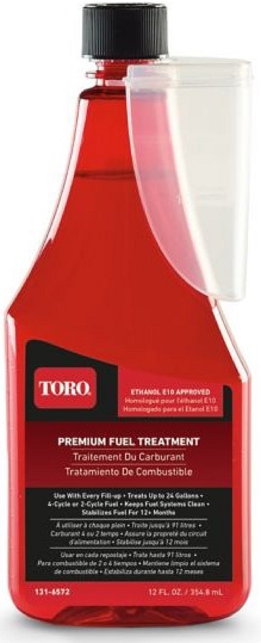 Toro 1316572 Premium Lawn Mower Fuel Treatment and System Cleaner 12 oz.