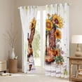 thumbnail image 3 of Homewish Tribal Western Boot Blackout Curtains Set of 2 (52x84 Each) for Kids, Cartoon Butterfly Animal Window Curtains, Rustic Sunflower Curtains and Drapes, Window Curtains Bedroom Decor, 3 of 6