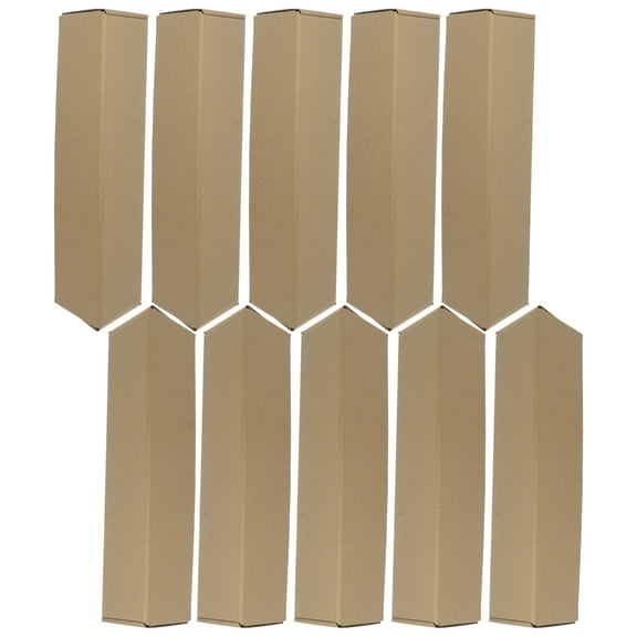 STOBOK 10Pcs Document Shipping Tube Kraft Paper Triangle Box for Moving