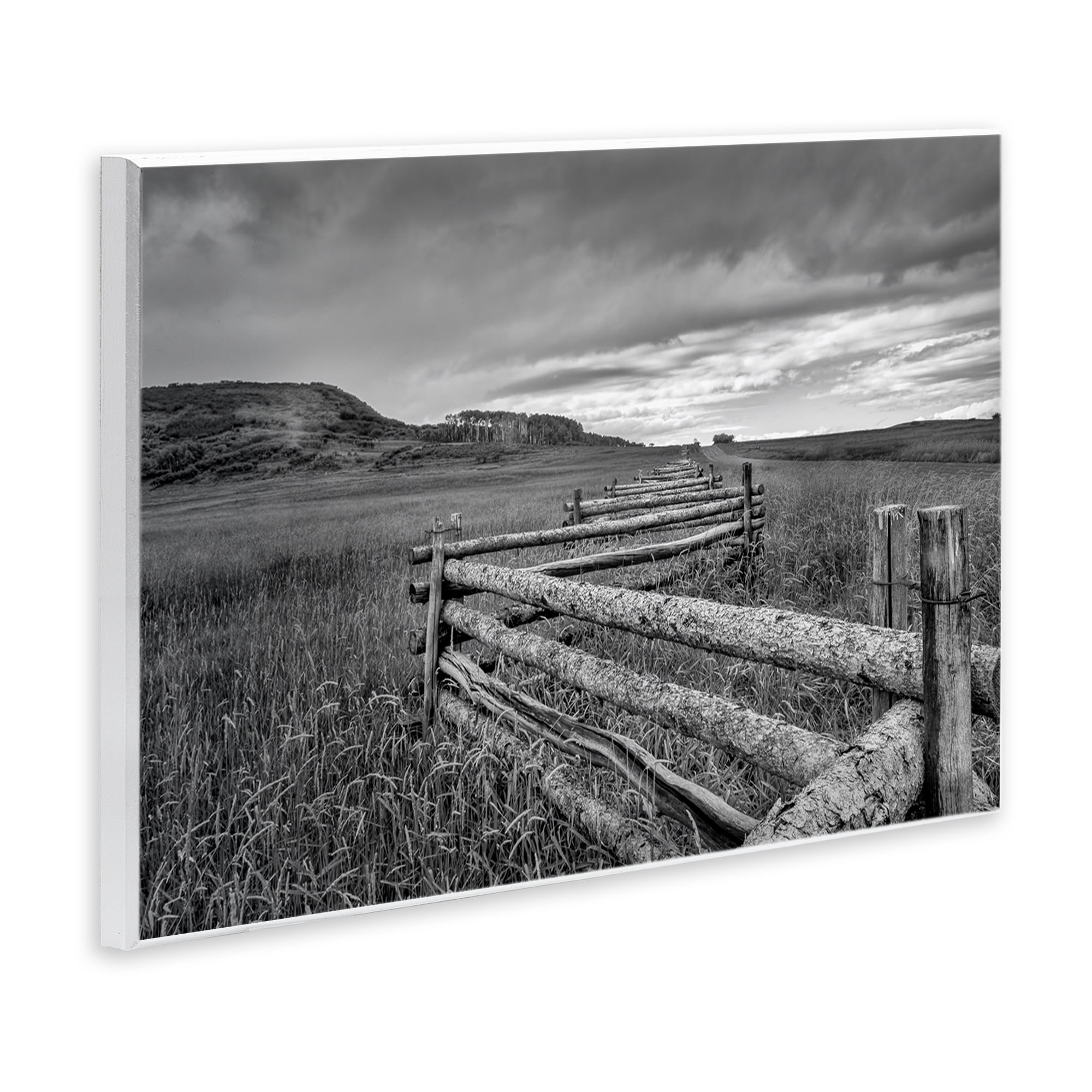 Stupell Industries Weathered Fence to Distant Horizon Wall Plaque Art, design by Jon Evan