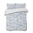 thumbnail image 2 of Grey Snowflake Queen Size Down Alternative Comforter, Lightweight Comforter Quilt Bedding Set with Pillow Shams Christmas Snowflake Gray White All Seasons Bed Comforter Duvet Insert 90"x96", 2 of 7