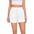 thumbnail image 1 of ORUYROP Women's Asymmetrical Solid Overlap Bodycon Workwear Skirt, 1 of 6