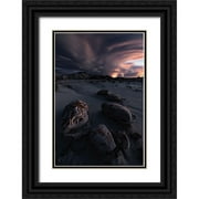 Ning, Aidong 23x32 Black Ornate Wood Framed with Double Matting Museum Art Print Titled - Lightning Up