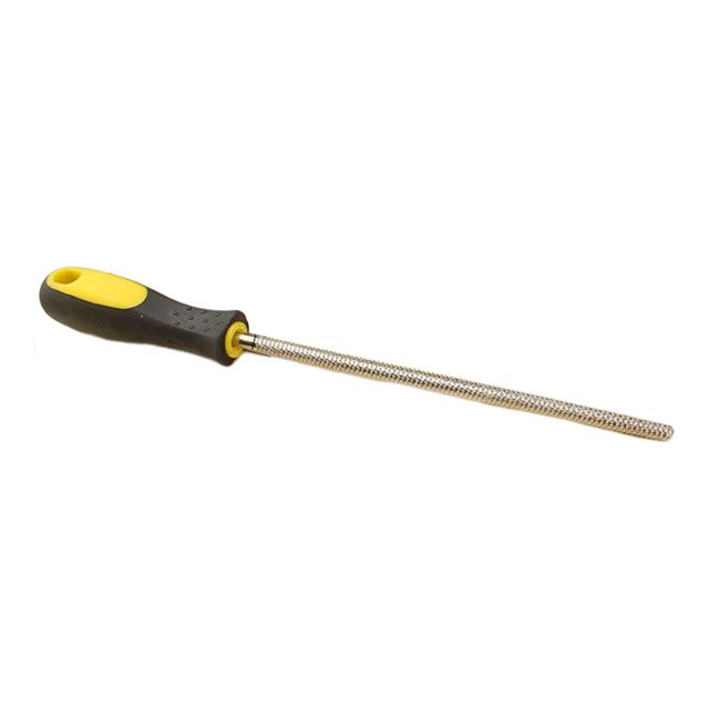 Escofinas de Madera Portátiles Sunnimix Lima Redonda Fina con Amoladora de Acero Mango de Agarre Manual