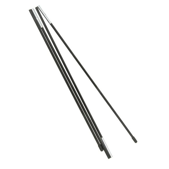 Fiberglass Black Outdoor Camp Tent Pole Rod Replacement Adjustable Tarp Pole 1 Section