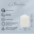 thumbnail image 3 of Stonebriar White Pillar Candles, Unscented, 3" x 4", 35 Hour Burn, 6 Pack, 3 of 6