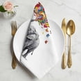 thumbnail image 2 of Cute Elephant Cloth Napkins, Modern Abstract Oil Painting Aesthetic Washable and Reusable Dinner Napkins Set of 4, Table Napkin for Kitchen Party Birthday Wedding Hotel Housewarming 20"x20", 2 of 9