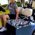 thumbnail image 2 of Garronmavis Blue Hibiscus Golf Cart Seat Covers Travel Sports Golf Cart Seat Towel Blanket for 2-Person Seats, Easy to Install and Clean, 2 of 5
