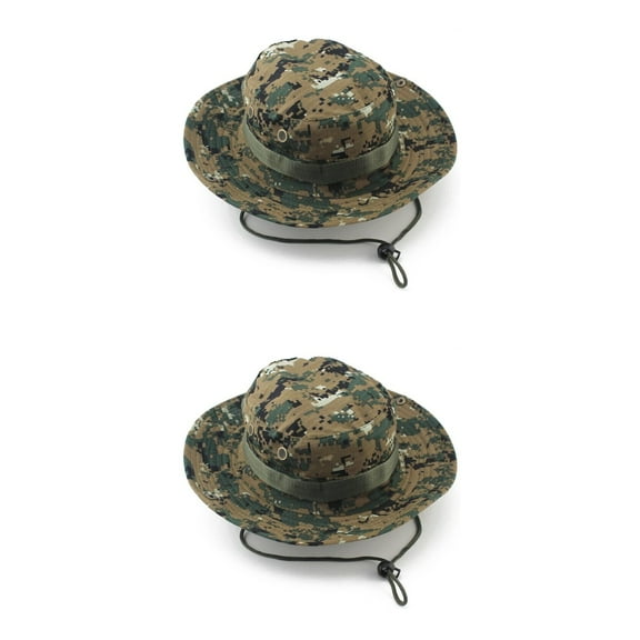 MLINS 2 PCS Fishing Bucket Hats for Men Sun Women Camo Hunting and