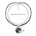 thumbnail image 2 of Lapis Retro Long Round Edge Necklace, 2 of 2