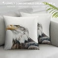 thumbnail image 3 of Orinice Bald Eagle Symbolism Graphic Decorative Cushion Throw Pillow Cover for Home Couch Living Room Sofa Bedroom 1PC Short Plush All Year Use 18x18in, 3 of 5