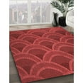 thumbnail image 3 of Ahgly Company Machine Washable Indoor Round Transitional Red Area Rugs, 5' Round, 3 of 7