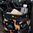 thumbnail image 6 of Starry Dinosaur Foldable Car Trash Can with Lid, Leak-Proof, and Hanging Storage Bag - Car Garbage Can, Car Trash Can, Trash Can for Car, 6 of 6
