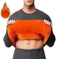 thumbnail image 2 of Breezora Crew Neck Thermal Top for Men Winter Underwear Heavyweight Fleece Warm Base Layer Cold Weather M Size Dark Gray, 2 of 5