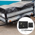 thumbnail image 6 of WEUVEB Utility Trailer Cover with Oxford Fabric, Foldable Truck Bed Protector for Outdoor Use, 6 of 8
