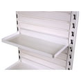 thumbnail image 2 of Metal Slatwall Pharmacy Shelf - 7.5" D x 15.5" W Steel RX Shelf with .5" Lip - Ivory, 10 Pack, 2 of 3