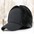 thumbnail image 3 of Viworld Men's Faux Fur Trapper Hat Face Shield Ear Protection Winter Thick Cycling Ski Cap, 3 of 6