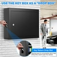 thumbnail image 3 of Key Lock Box Oepmoc, 75 llaves, antirrobo, soporte de pared, color negro, 3 of 9