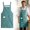 Green, variant on Liulin Kitchen Aprons for Women Men, Cooking Apron with 2 Pockets, Soft Aprons for Chefs, Waiters, Bakers, and Nail Technicians, Brown