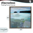 thumbnail image 4 of Stupell Industries Modern Freeport Maine Abstraction Brown Floating Frame Canvas Art, 25 x 25, by Kathleen Robbins, 4 of 8