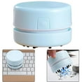 thumbnail image 4 of Desk Cordless Vacuum Cleaner Mini Desktop Dirt Cleaner Table Dirt Sweeper Blue, 4 of 10
