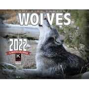 2022 Wolves Wall Calendar 16-Month X-Large Size 14x22, Wolf Calendar by The KING Company-Monster Calendars