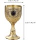 thumbnail image 2 of Reyes Real Cáliz Santo Cáliz Dorado Copas Reales Medievales Latón Vintage Cáliz Dorado, 2 of 4