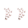 thumbnail image 3 of Calcomanías decorativas Inteprter 12 piezas 3D papel hueco Animal hogar cocina decoración Oro rosa, 3 of 6