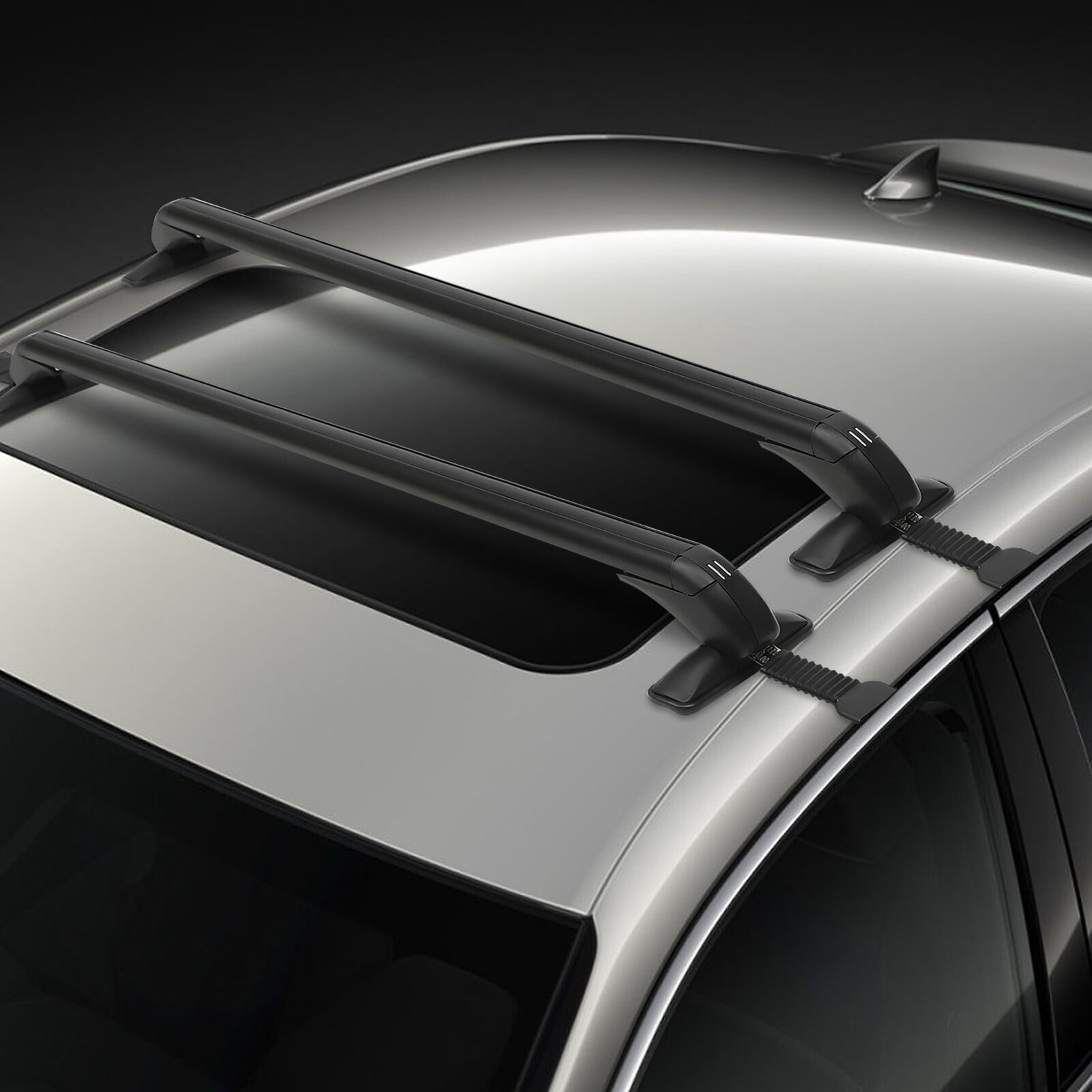 Car Top Roof Rack Cross Bar 41.34" Luggage Carrier Aluminum Material Max Load 165.34lbs for 4Door/ 5Door Car