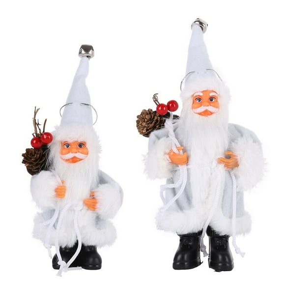 Muñeco de Papá Noel de Navidad, figura decorativa de escritorio, adorno de estatuilla de Papá Noel, decoración de Navidad para el hogar