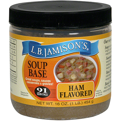 L.B. Jamison's Ham Flavored Soup Base, 16 oz (Pack of 6)