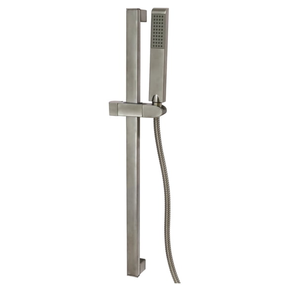 Kingston Brass KX2548 Vilbosch 24-Inch Stainless Steel Shower Slide Bar with Hand Shower and Holder in Brushed Nickel