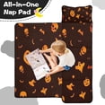 thumbnail image 4 of Orange Halloween Spooky Elements Toddler Nap Mats for Kids Preschool,60"x20" Sleeping Mat Bag or Kids,Toddler Sleeping Bag,Toddler Nap Mat or Daycare, 4 of 6