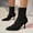 Black, variant on Sock Ankle Boots for Women Fashion Sexy Pointed Toe High Heels Warm Comfort Mid Calf Winter Booties for Office Wedding