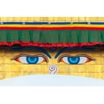thumbnail image 2 of Su, Keren 14x11 Gold Ornate Wood Framed with Double Matting Museum Art Print Titled - The Eyes of Boudhanath-Boudha Stupa-UNESCO World Heritage site-Kathmandu-Nepal, 2 of 4