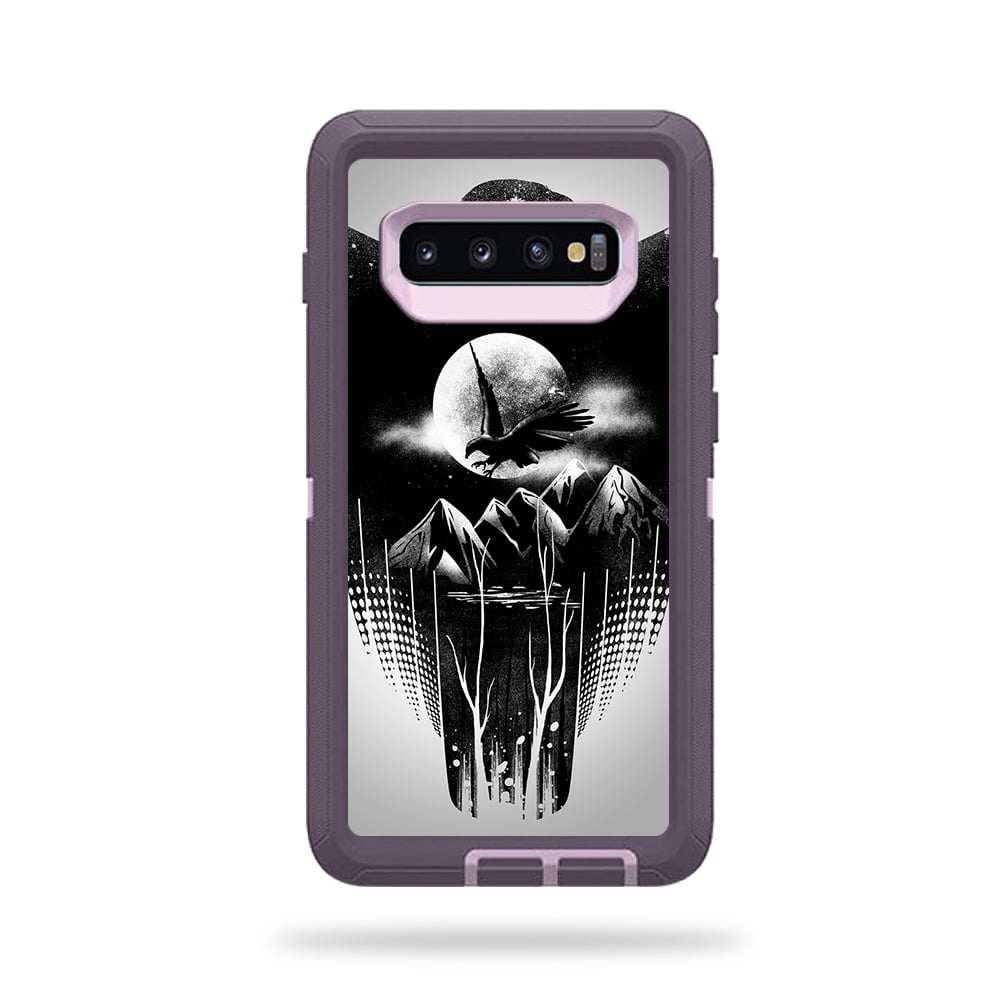 MightySkins Skin for Otterbox Defender Samsung Galaxy S10 - Eagles Night | Durable, and Unique