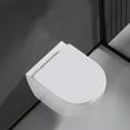thumbnail image 4 of WinZo WZ5922 Cuvette de Toilette Murale Moderne au Design Compact Montée pour Garde-Robe Blanche, 4 of 7