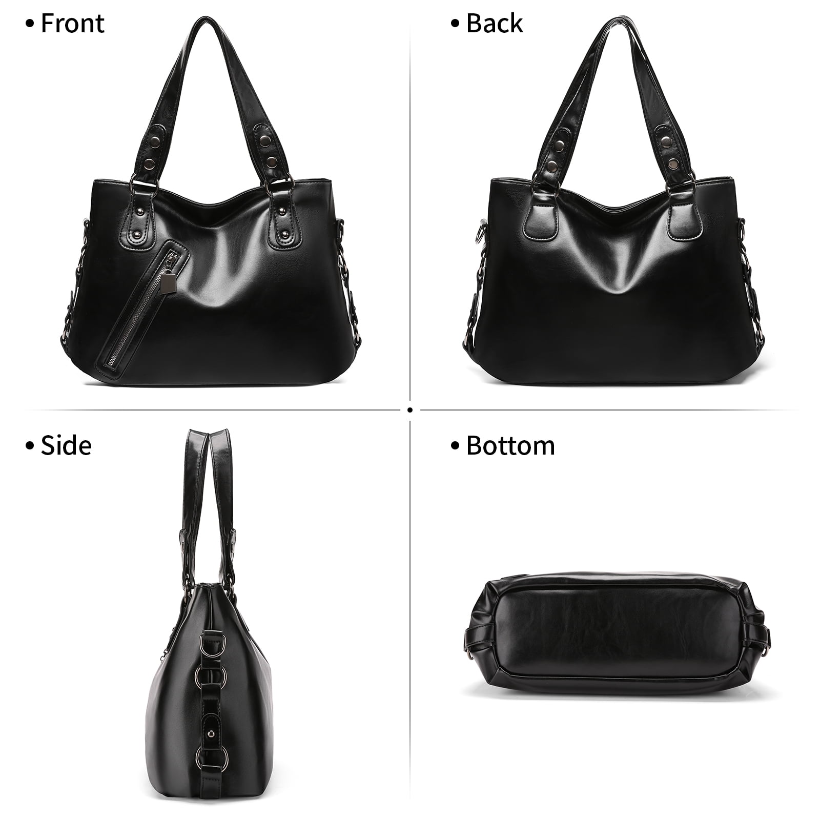 KALUNMA Tote Bag for Women Leather Shoulder Bags Fashion Hobo Bags Large Purse and Handbags with Adjustable Shoulder Strap