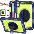 thumbnail image 6 of Heavy Duty Rugged Case For iPad (A16) 11th Gen / 10th Gen Shockproof Cover with Rotatable Stand & Shoulder Strap & Hand Strap & Pencil Holder, 6 of 10