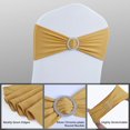 thumbnail image 4 of GoXteam 5.1" x 13.8" Chair Sashes Elastic Party Banquet, Gold, ( 50 Count ), 4 of 7