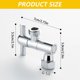 thumbnail image 3 of Universal 1/2 Thread Shower Extension Arm Adjust Rotation Showerhead Adapters Strong Shower Head Adapters for Home Silver, 3 of 4