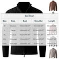 thumbnail image 3 of Miluxas Mens Full Zip Up Cardigan Sweater Casual Stand Collar Cable Knit Winter Sweaters Beige, 3 of 6